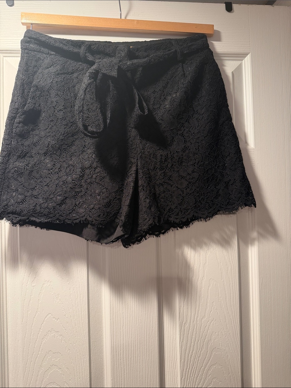 Express Black Lace Tie-Waist Women’s Shorts